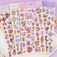 Milky White Wish Wise Gem Fun Stickers bcn случайные 2 картинки