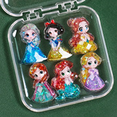 亮闪闪卡通可爱公主树脂小配件女孩手机壳diy材料包手工制作饰品