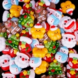 Рождественское мультяшное ювелирное украшение, маленькие аксессуары, кремовый аксессуар для волос, чехол для телефона, DIY