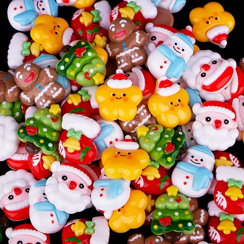 Рождественское мультяшное ювелирное украшение, маленькие аксессуары, кремовый аксессуар для волос, чехол для телефона