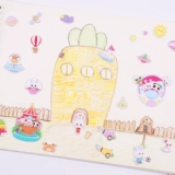 Детская трехмерная милая наклейка, кролик, наклейки, раннее развитие