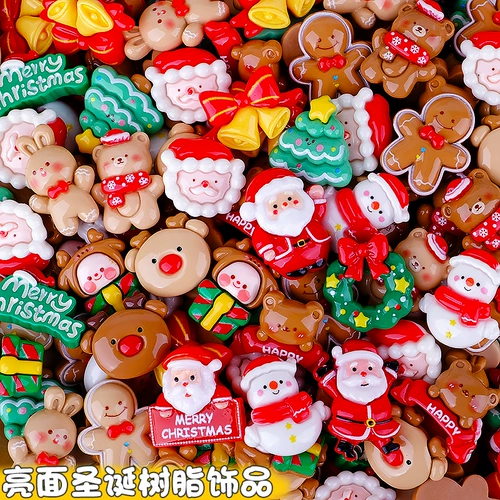 Рождественское мультяшное ювелирное украшение, маленькие аксессуары, кремовый аксессуар для волос, чехол для телефона