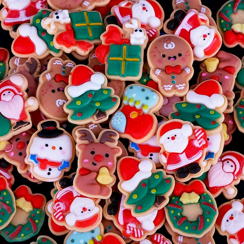 Рождественское мультяшное ювелирное украшение, маленькие аксессуары, кремовый аксессуар для волос, чехол для телефона