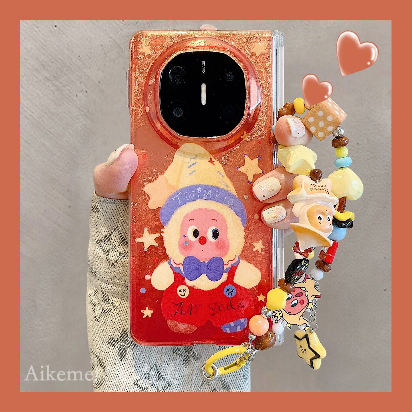 适用华为mateX6折叠屏手机壳创意卡通背带裤星星男孩MateX