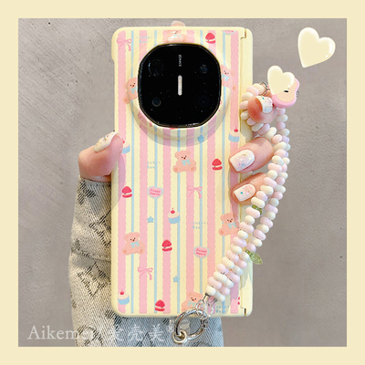 适用华为mateX6典藏版小熊手机壳