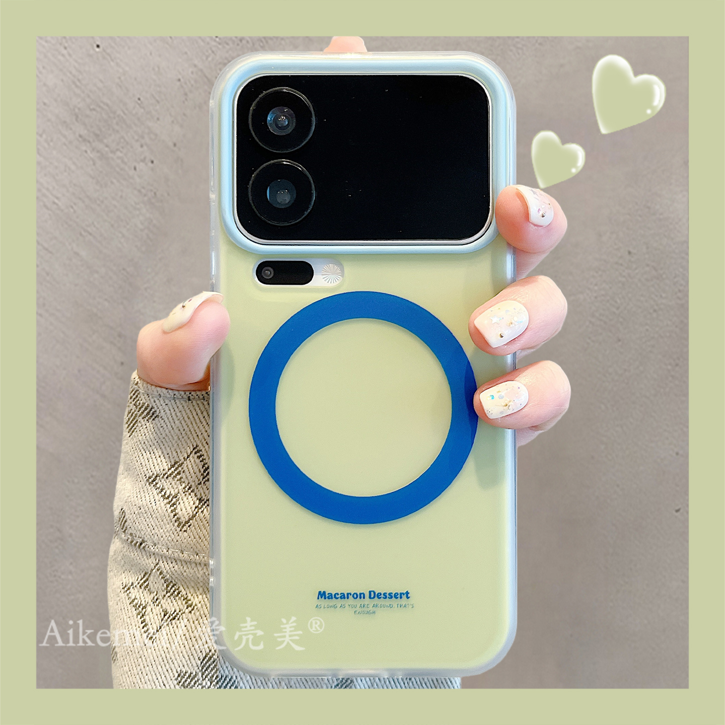 适用小米17promax拼色手机壳女