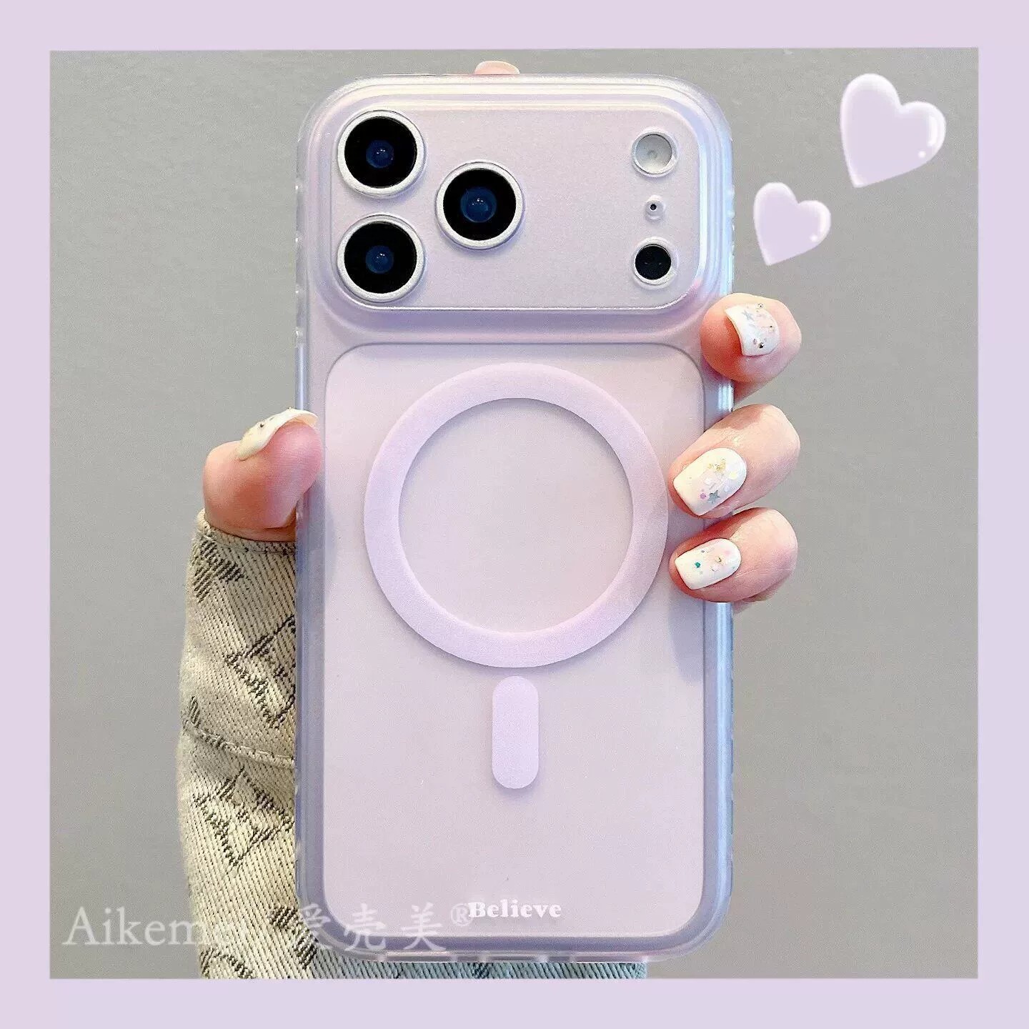适用iPhone17promax磁吸手机壳女图片