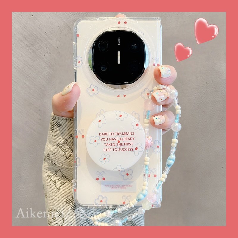 适用华为mateX6折叠屏手机壳pocket2韩系ins线条樱桃花朵MateX5典藏版链条挂绳matex3典藏版双层翻盖防摔女款,3C数码配件,手机保护套/壳,淘宝优惠券,粉丝福利购,淘宝优惠卷