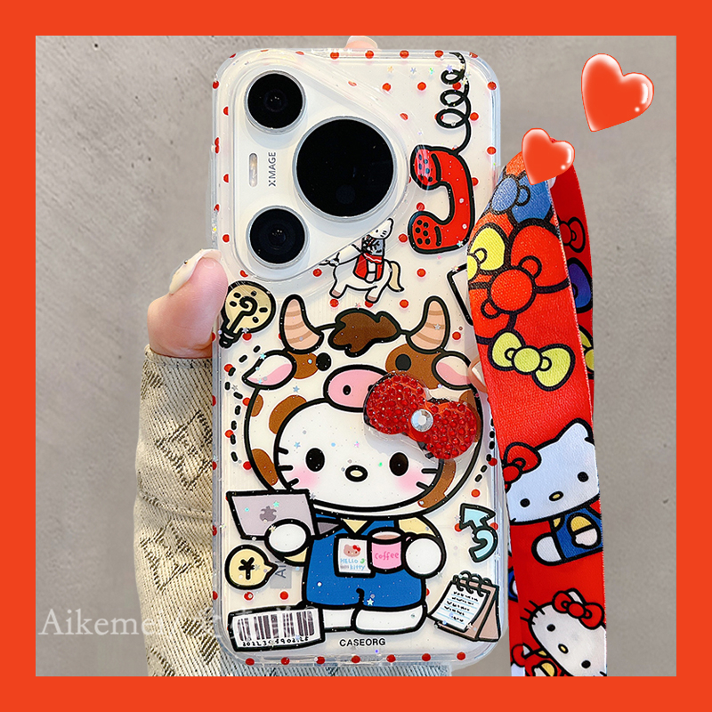 适用华为pura70pro+卡通手机壳女