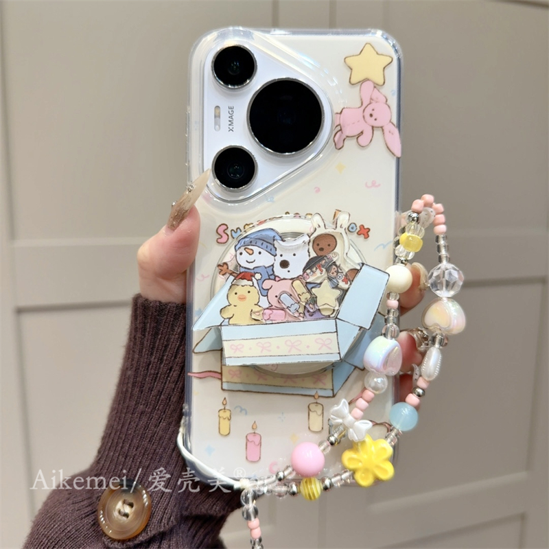 适用华为pura70pro+小动物手机壳
