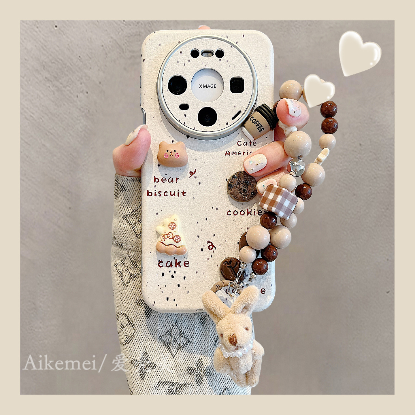 适用华为mate80promax手机壳可爱卡通立体咖啡小熊mate70pro链条挂绳mate60pro皮质大视窗pura80pro+防摔女款,3C数码配件,手机保护套/壳,淘宝优惠券,粉丝福利购,淘宝优惠卷