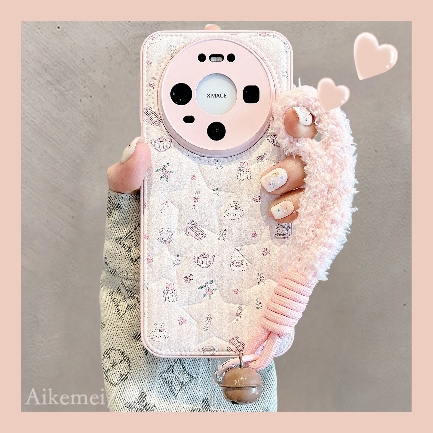 适用华为mate80promax手机壳韩系少女心卡通碎花小狗Mate70pro毛绒挂绳mate60pro压印皮纹pura80pro+防摔女款,3C数码配件,手机保护套/壳,淘宝优惠券,粉丝福利购,淘宝优惠卷