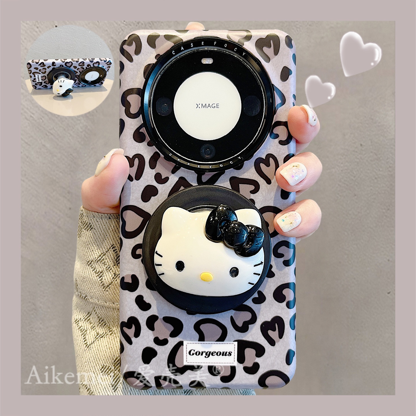 适用华为mate70pro+卡通手机壳女