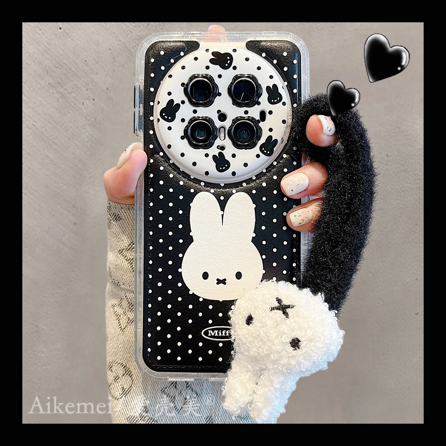 适用华为mate70pro+卡通手机壳女