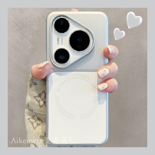 适用华为pura80pro+纯色手机壳女