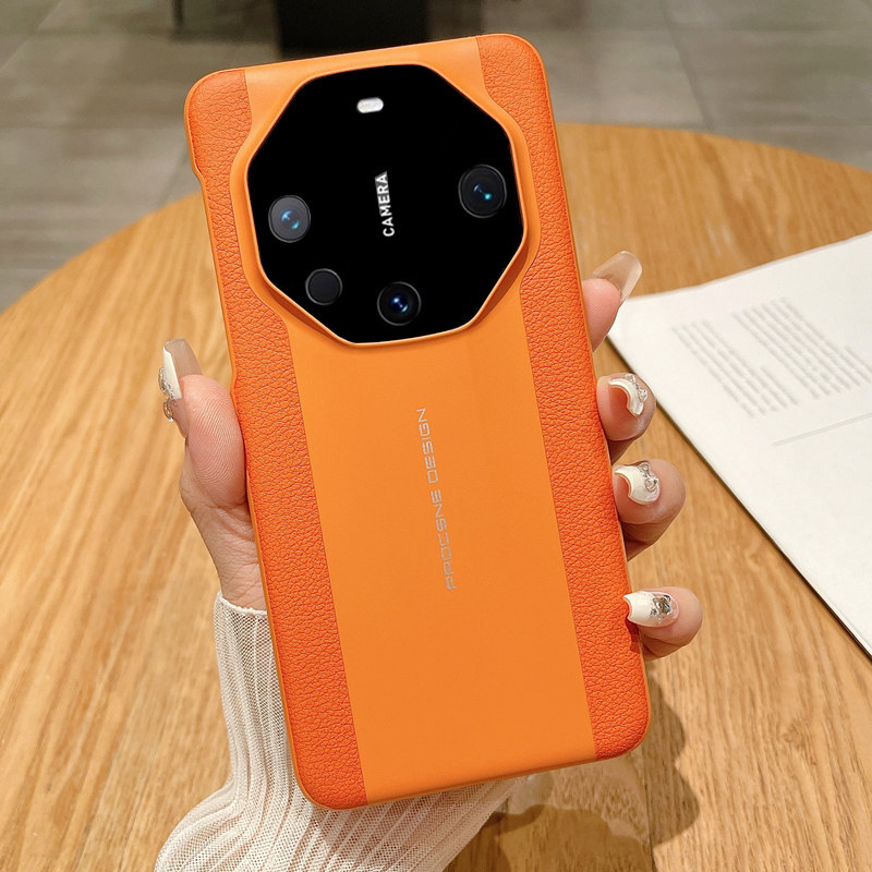 适用华为mate60rs非凡大师手机壳新款镜头全包mt60pro保护套女士高档男保时捷40rs壳防摔情侣mete50外壳真皮+