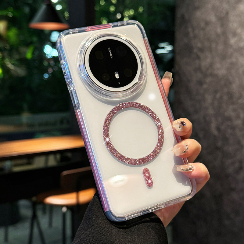 适用华为mate70pro手机壳2025新款女士高级感磁吸m70pro十透明保护套女式防摔mate70外壳女生超好看简约时尚+