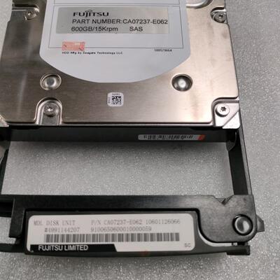 富士通 CA07237-E062 CA07339-E103 600GB 15K SAS 3.5 DX60 DX80