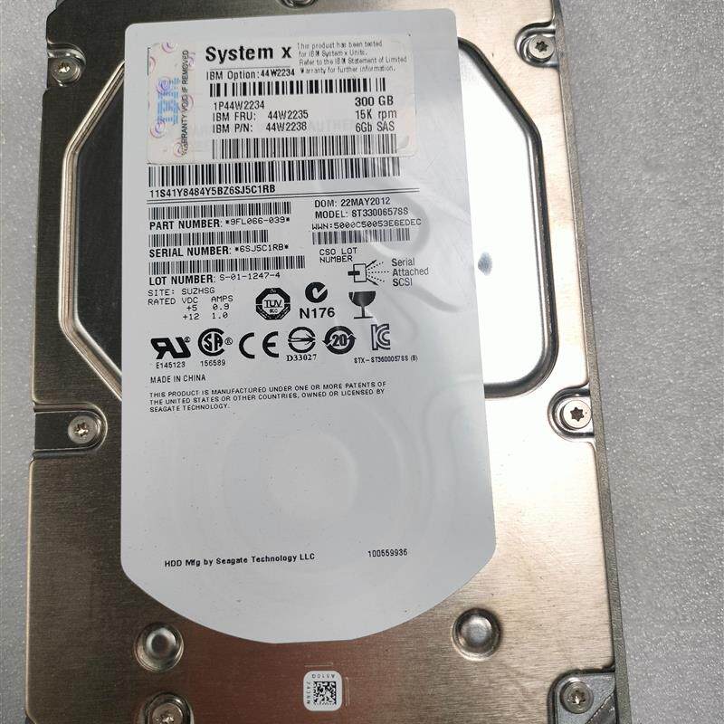 IBM SAS 3.5 6GB 44W2248原装X3400 FRU服务器存储硬盘