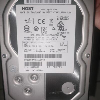 S5500V3 02350BVS STLZA2NS2000 2TB 7.2K SAS 3.5原装拆机