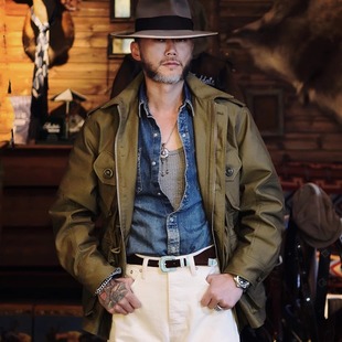 70年代加拿大陆军作战风衣MKll378克重磅防撕裂丛林布中长款 外套