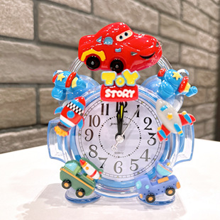 北欧卡通儿童闹钟台钟客厅座钟轻奢桌面台式时钟卧室床头钟表摆件