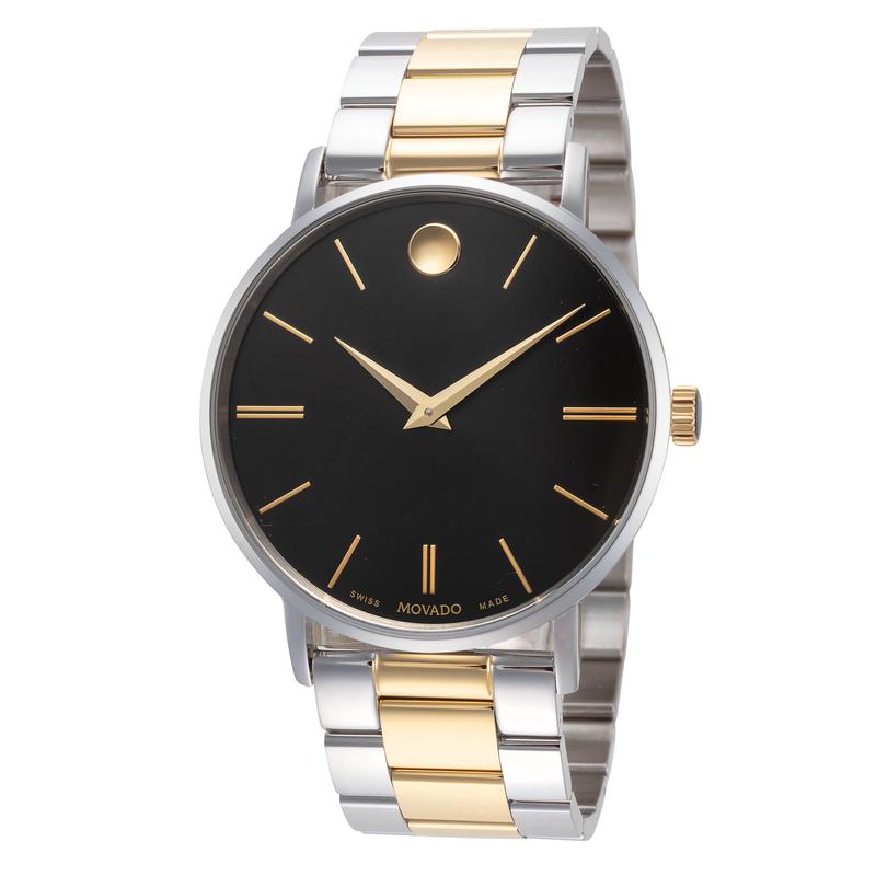 代购Movado摩凡陀男士腕表计时夜光日期防刮金属钢带防水精钢
