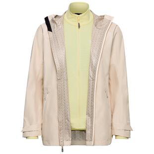 代购Jack wolfskin狼爪女士冲锋衣防水防风透气3in1夹克立领