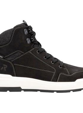 代购rieker男士高帮鞋防水透气轻便防滑高帮系带拉链R-TEX膜户外