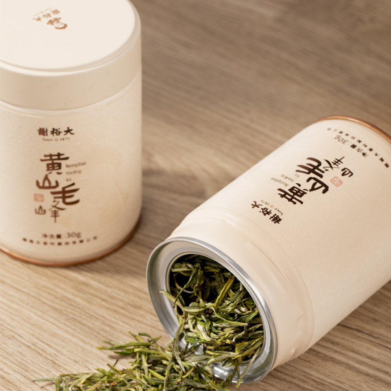 谢裕大黄山毛峰2026新茶特级明前理条高山绿茶嫩芽30g便携小罐装