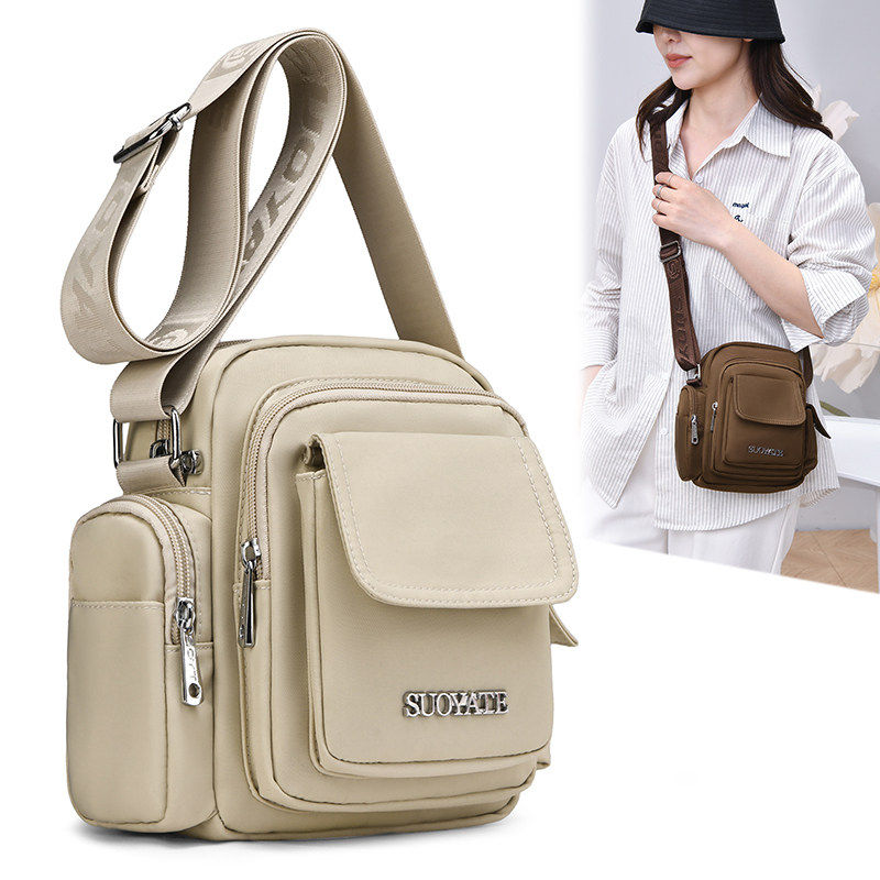 爆款休闲多口袋工装小包流行新款2026相机包便携单肩女简约斜挎包