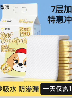 宠物尿垫狗狗加厚除臭吸水隔尿垫猫用100片狗尿片一次性尿垫尿布