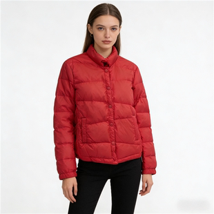 秋冬小个子轻薄羽绒服女2025年新款时尚爆款白鸭绒短款修身外套潮