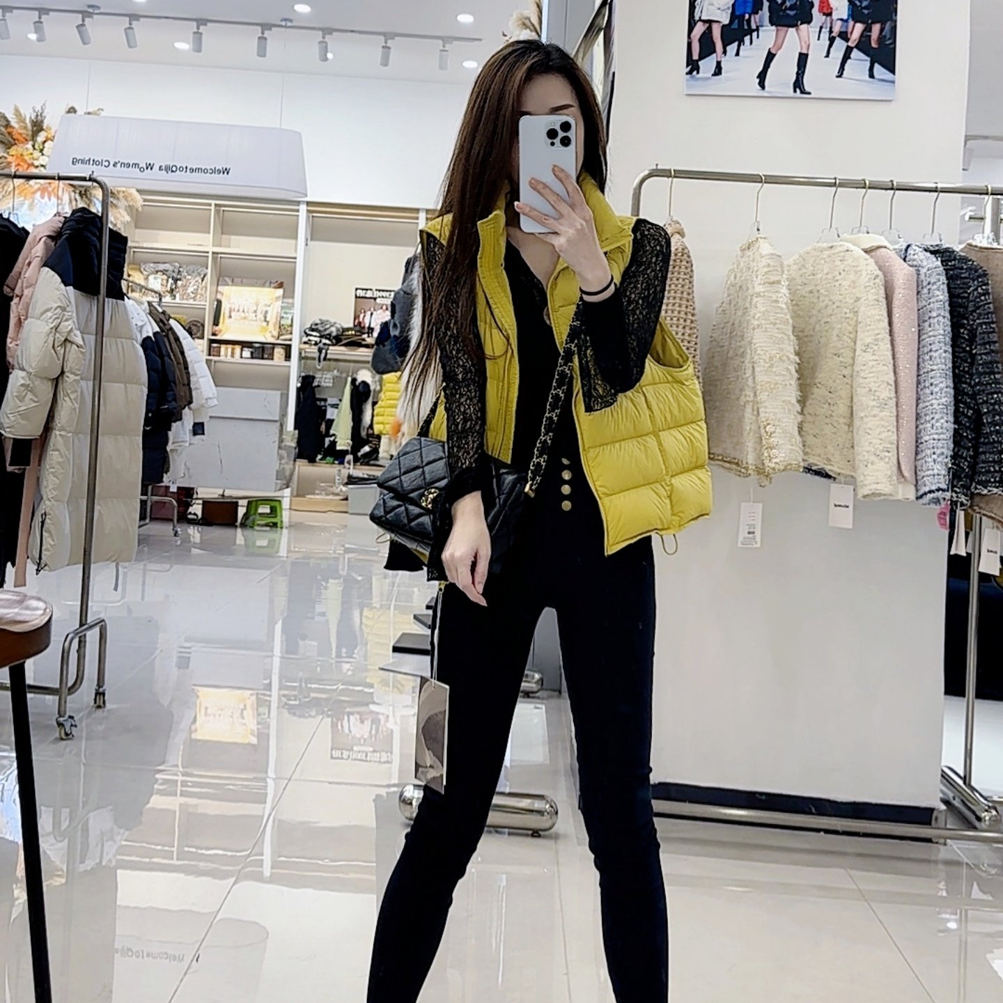 2025年冬季新款韩版立领排骨短款羽绒服马甲女90白鸭绒外穿背心潮