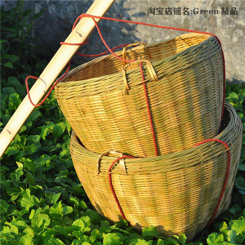 精品壮族大号箩筐竹编收纳篓编织