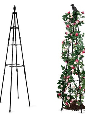 跨境拼接式四角爬藤花架黄瓜爬藤架三角攀爬架11mm铁线莲花支架子