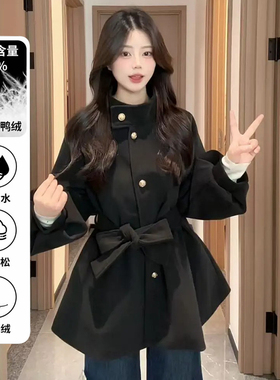 【羽绒内胆】BULE蓝色星球冬季2026年保暖加厚呢子大衣毛呢外套女