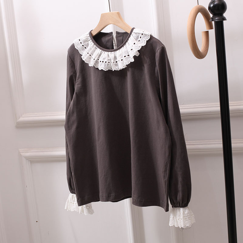 日系文艺打底衫棉女森女