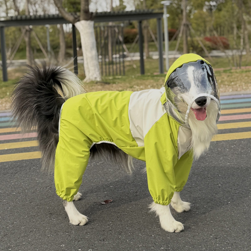 边牧衣服大型犬衣服金毛边牧衣服雨衣大狗防雨户外衣服狗狗四脚衣