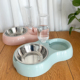 狗碗狗盆猫碗猫盆宠物双碗食盆自动饮水碗防打翻水碗猫咪用品大全