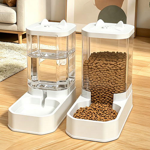 猫咪自动饮水机宠物喂食器不插电