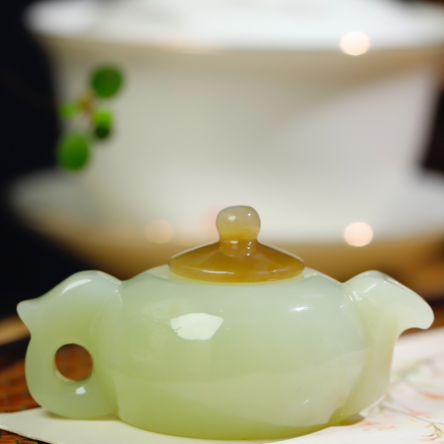 高端精品新疆和田玉冰心玉壶且末挂件吊坠挂件女款保真正品真品