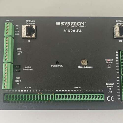 可维修SYSTECH控制器VIK2A-F4，实物拍摄如图，外观成色议价