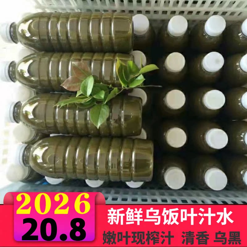 宜兴特产野生新鲜乌米饭叶汁南烛叶汁乌树叶汁乌米汁4斤作乌米粽