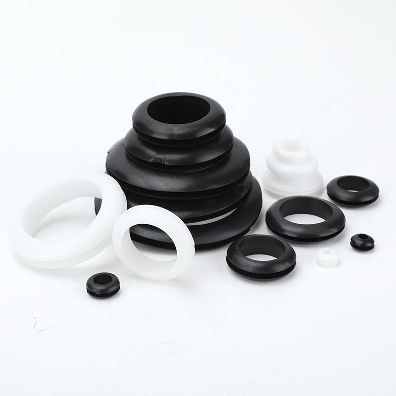 双面橡胶线圈橡胶灯套开口电机电源线圈双面工字型橡胶护线圈