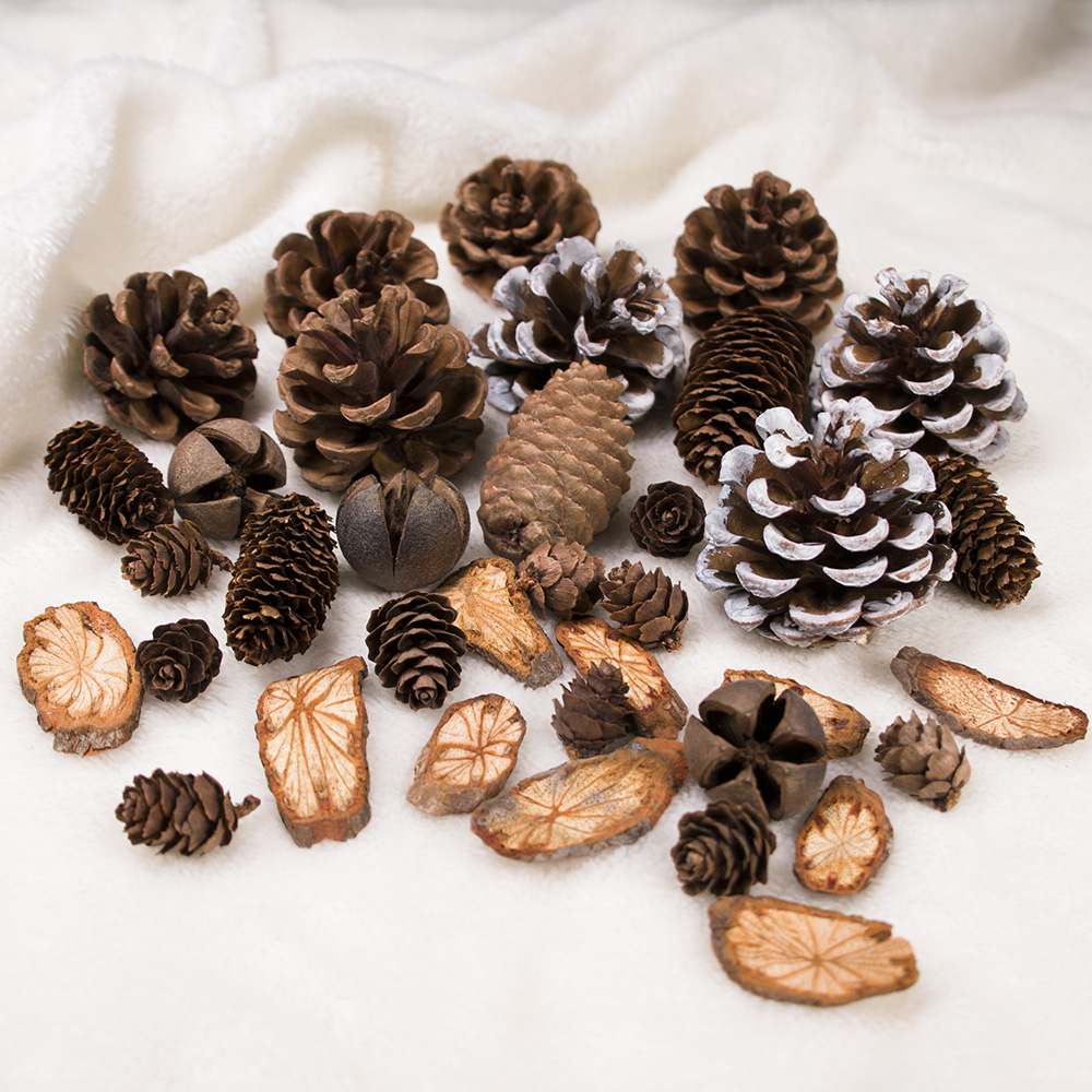 松果复古风摄影道具摆件松树球