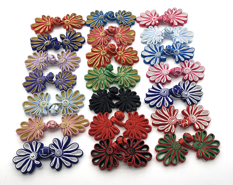 盘扣扣子纽扣中式菊花复古风唐装