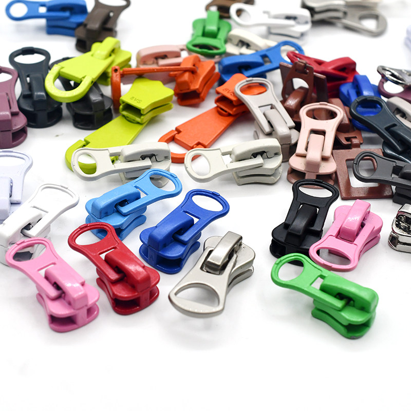 8号树脂拉头长款羽绒服配件彩色双向双开双头大拉锁拉链彩色拉头