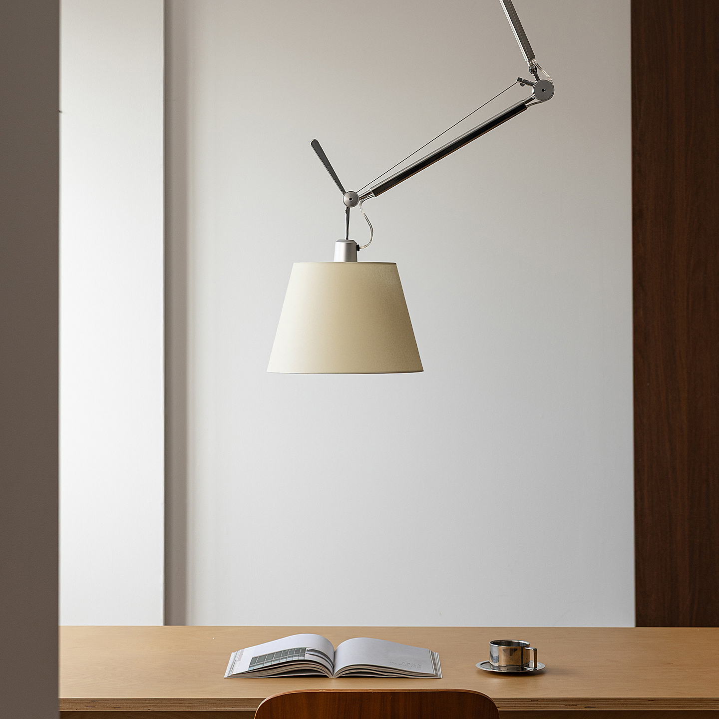 西早|书房可移位中古餐厅吊灯Tolomeo摇臂卧室设计师工作室灯具