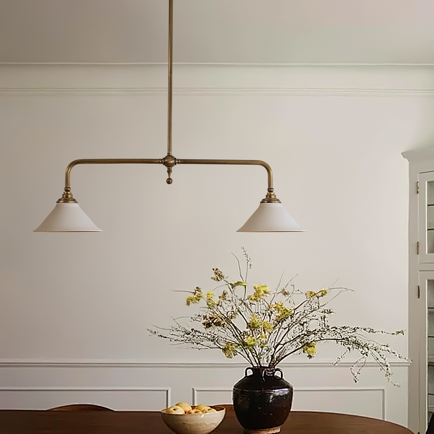 西早全铜复古VC1:1Piaf 双头餐厅吊灯法式别墅吧台美式简约岛台灯